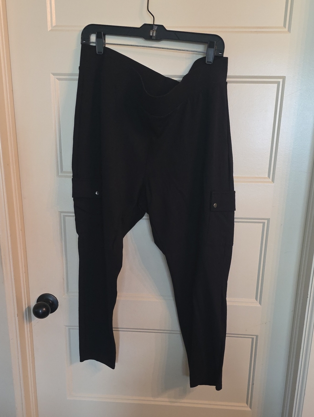 torrid Black Men's Cargo Pants with Side Flap Pockets